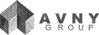 AVNY group logo in gray color with no background